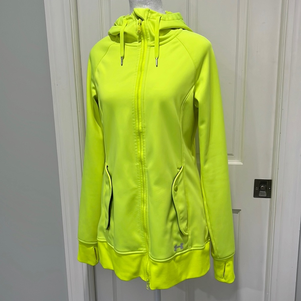 Under Armour UA Storm fleece lined scuba material hoodie full zip jacket small